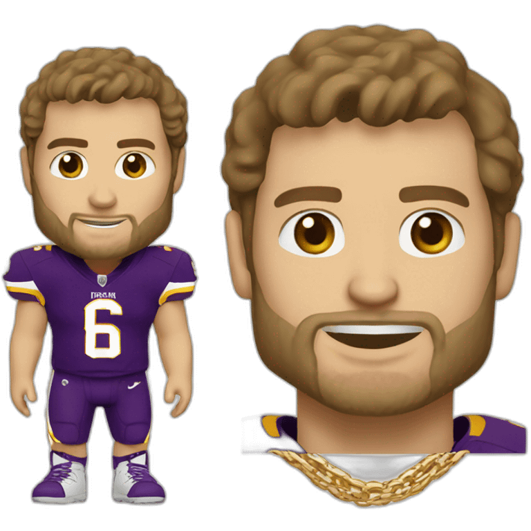 Kirk cousins with gold chains emoji