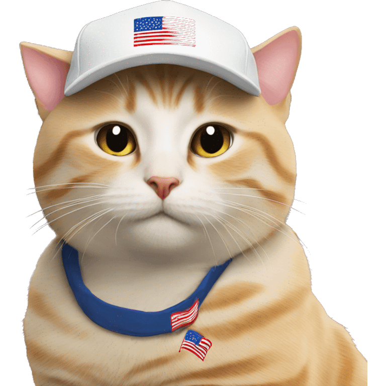 MAGA cap cat emoji