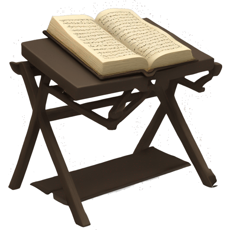 A Qur'an on a stand emoji