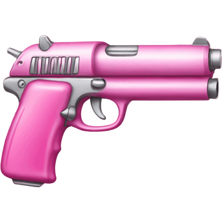 Cute pink gun emoji