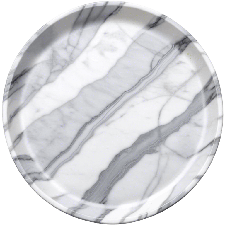 Round Marble tray home decor emoji