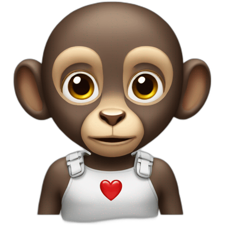 heart monkey emoji