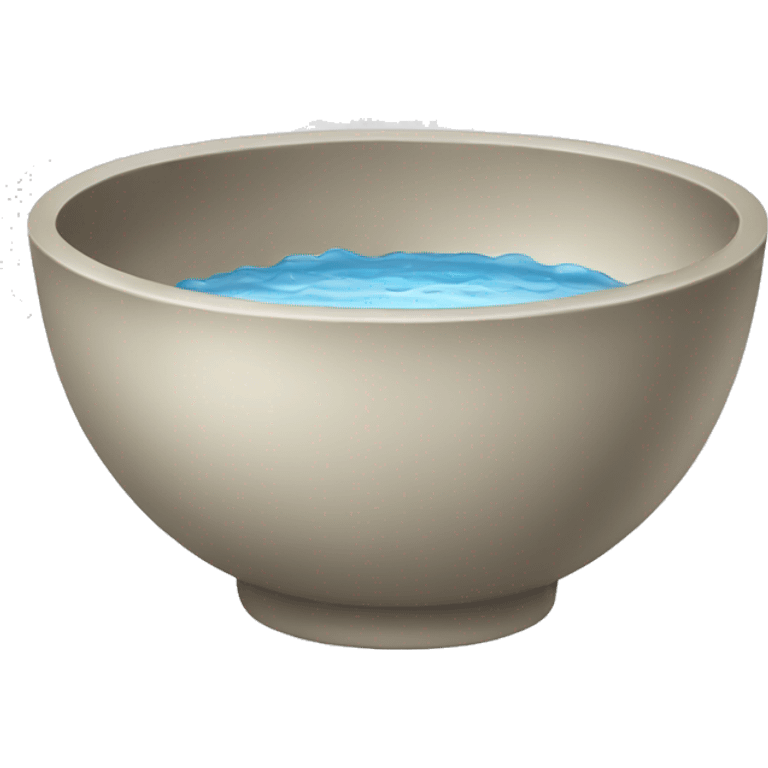 bowl with water emoji