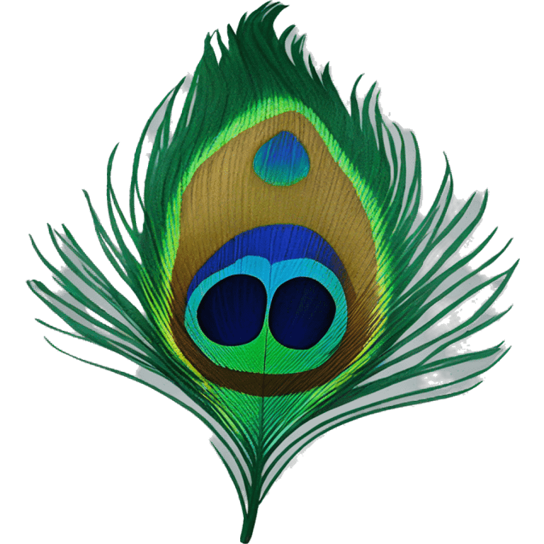 peacock feather emoji