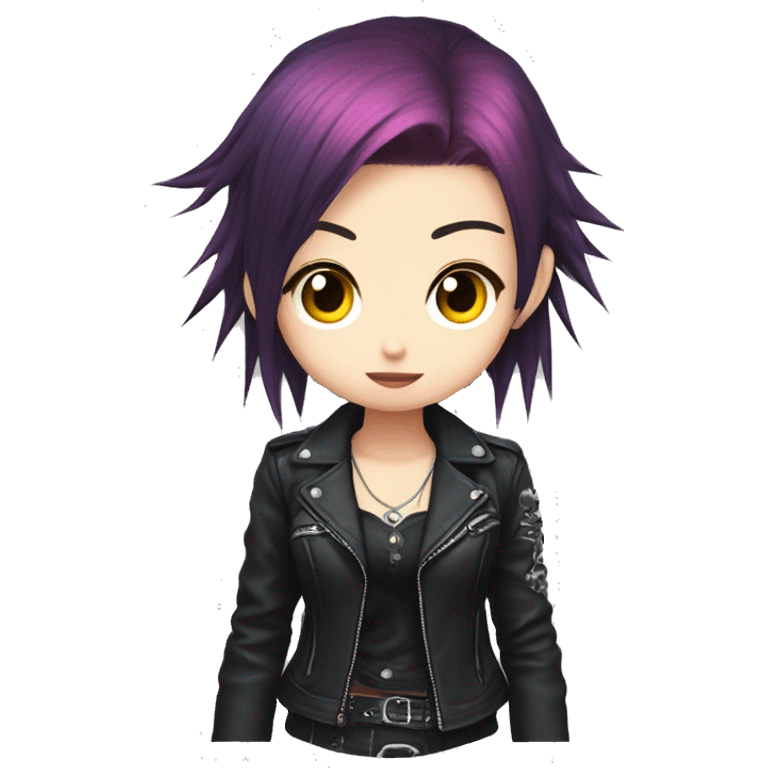 final fantasy anime punk rocker japanese kawaii girl emoji