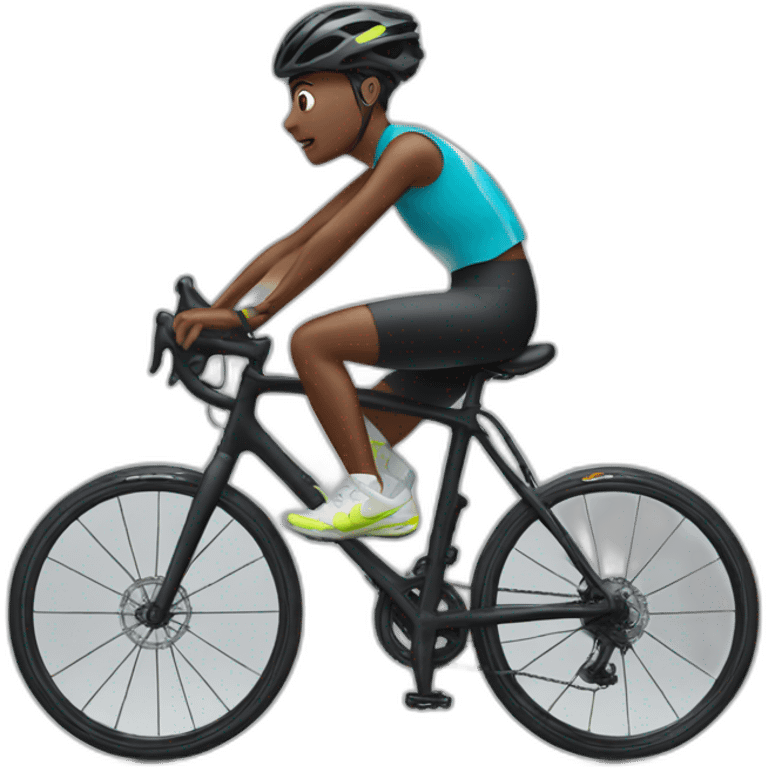 Cyclist whit Nike TN shoes emoji