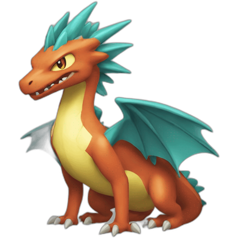 Dracofeu pokemon emoji