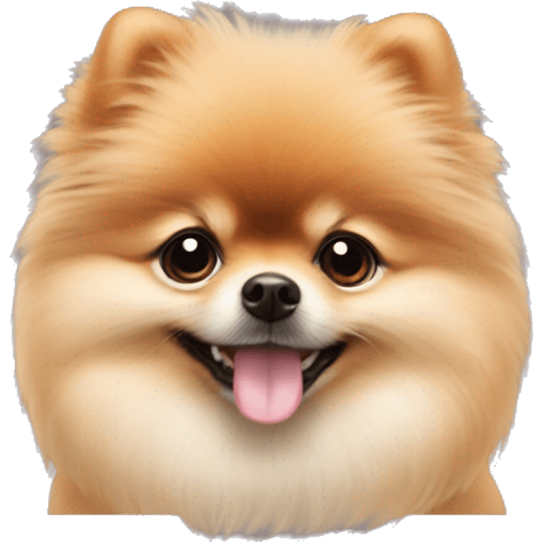 vibrant mushroom puppy Pomeranian emoji