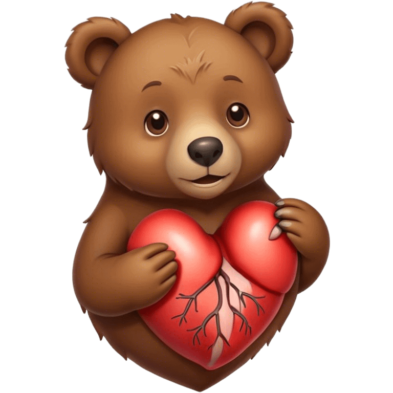 Bear ￼ Heart ￼￼ emoji