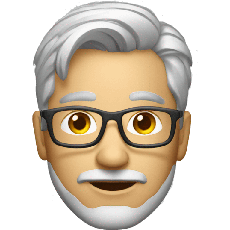 industrial designer with grey hair  emoji