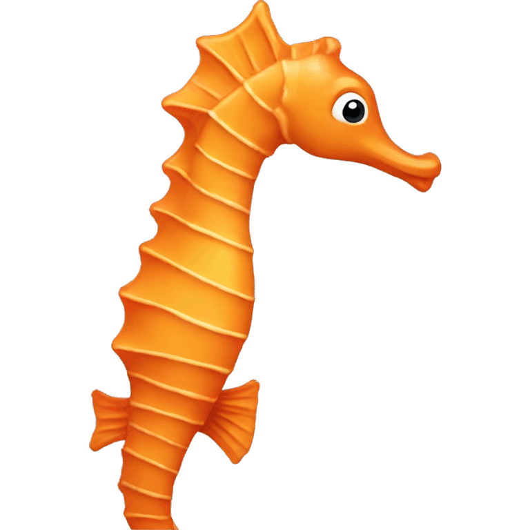 Orange seahorse emoji emoji