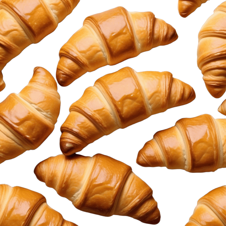 Cinematic Realistic Rustic French Croissant Pastry Emoji, depicted as a flaky, buttery crescent with delicate, layered textures and a slight, intentional char along the edges that imparts a rustic, artisanal charm. The golden, crispy exterior shows a hint of burnt nuance, rendered with warm, inviting lighting and exquisite detail to capture its time-honored, imperfect perfection. emoji