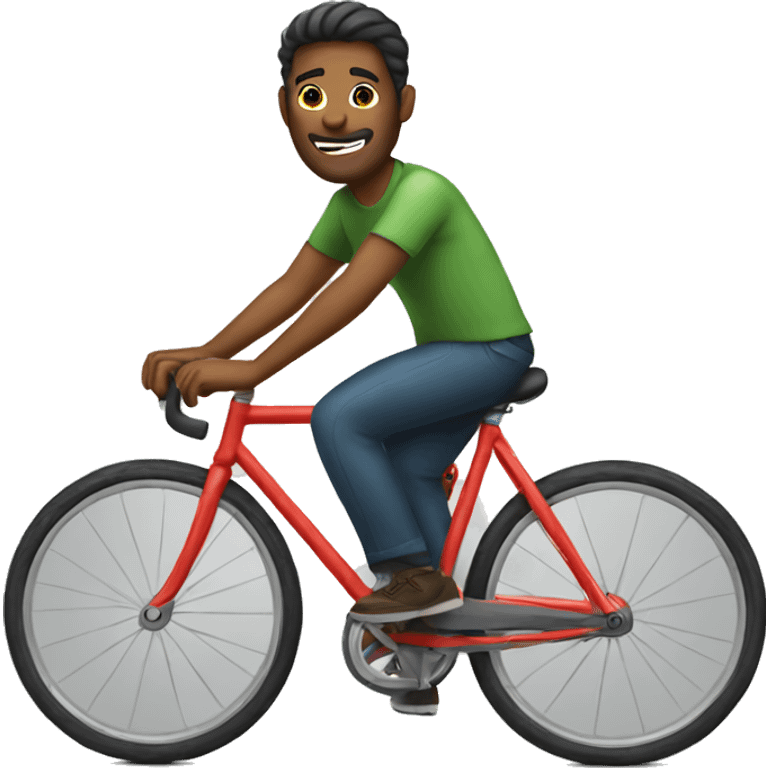 Man riding a bicycle  emoji