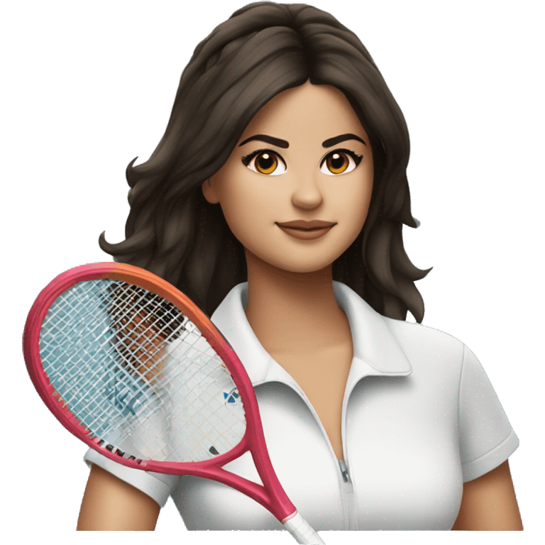 Selena Gomez playing tennis emoji