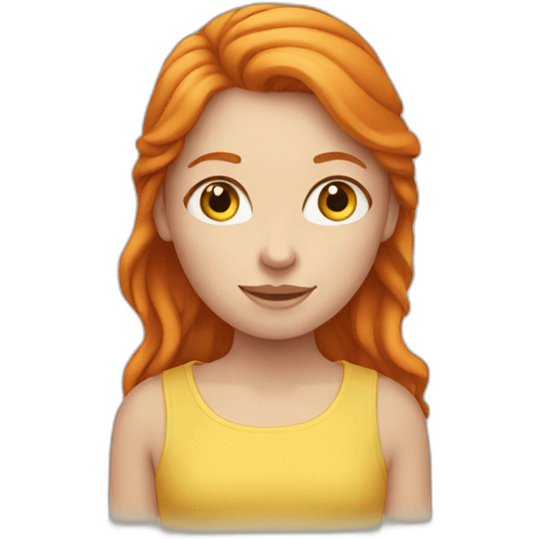 ginger girl emoji