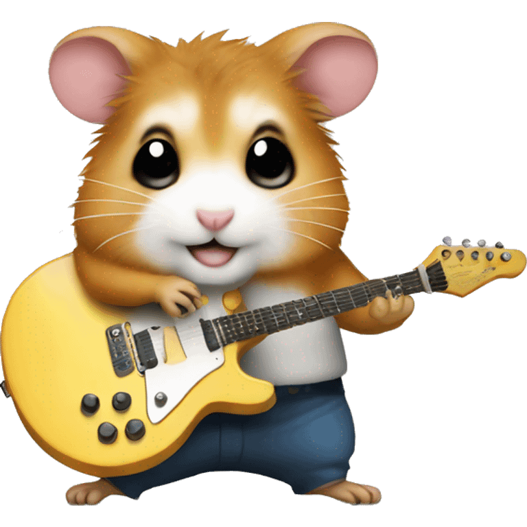 rock and roll hamster emoji