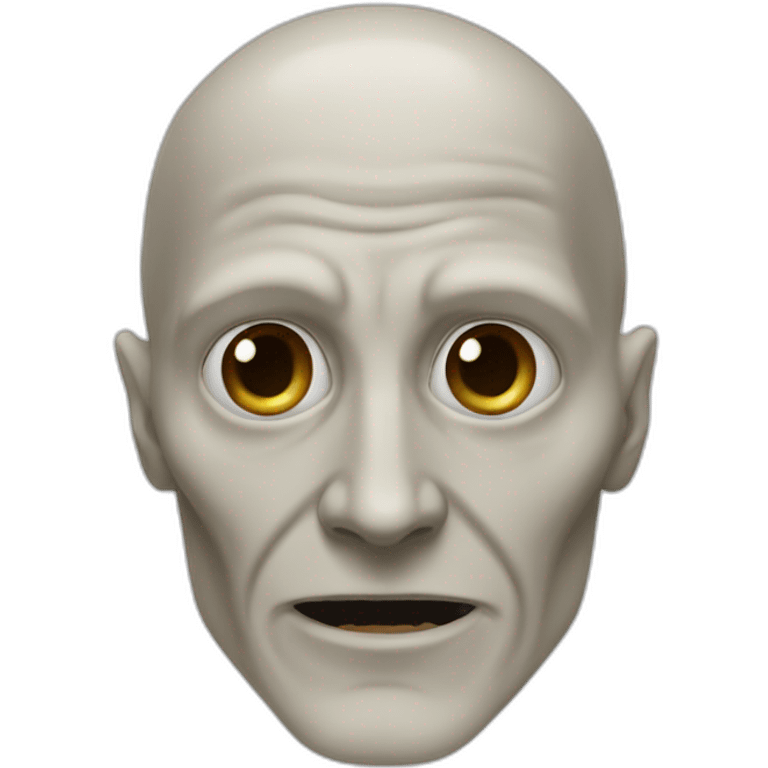 Voldemort, nose slits emoji