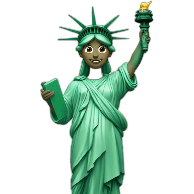 elf as Statue of Liberty emoji