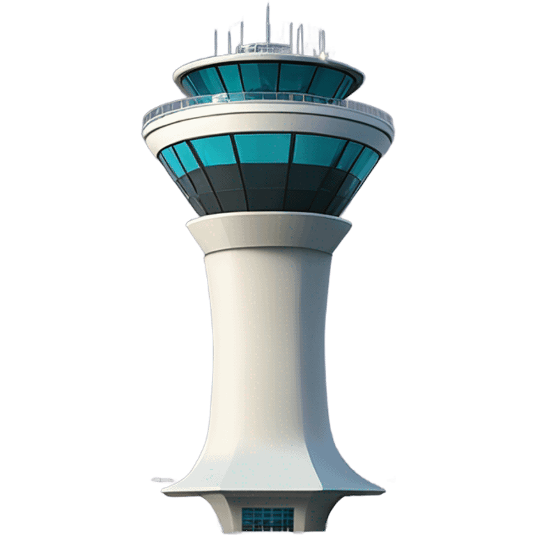 modern air traffic control tower, full size realistic emoji