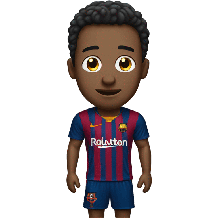 Chill guy with Barca jersey  emoji