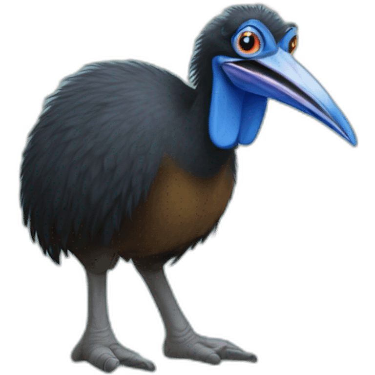 cute cassowary emoji