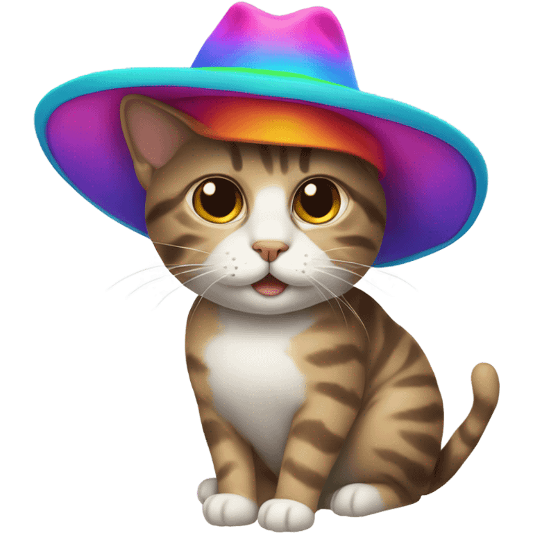 cat wearing a hat  emoji