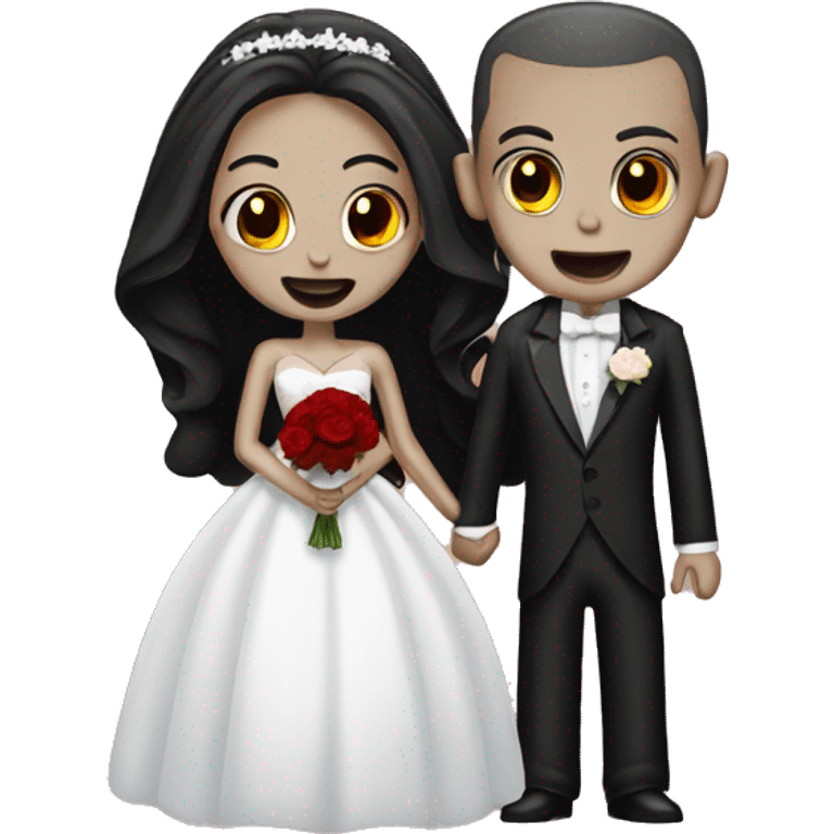 two vampires getting married emoji