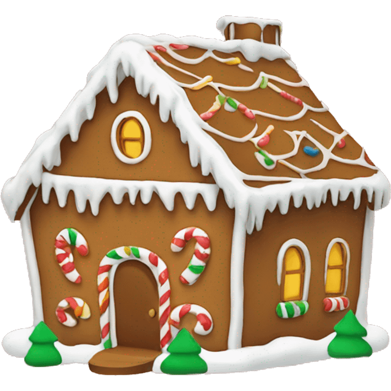 gingerbread house emoji