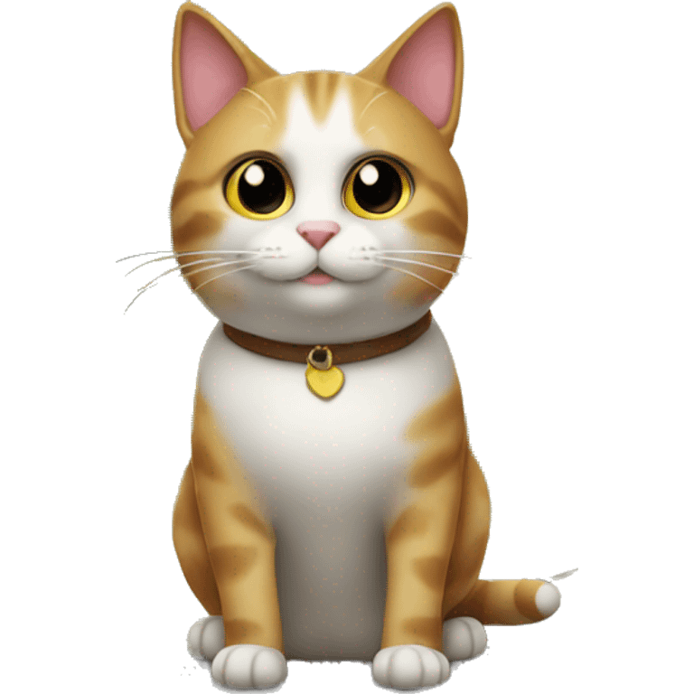 cute cat in front of house  emoji