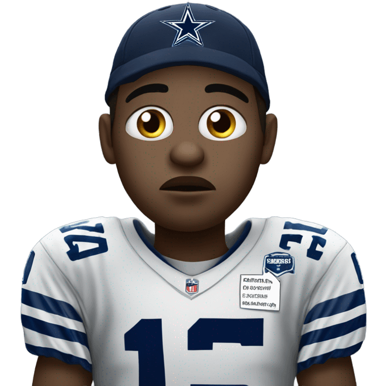 Sad Dallas cowboys fan emoji