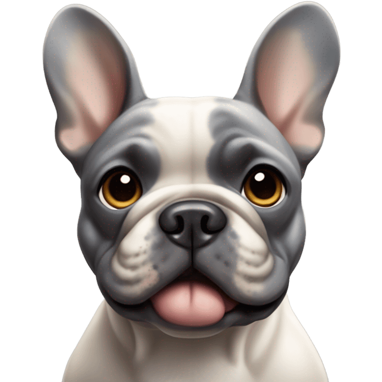 Merle French bulldog emoji