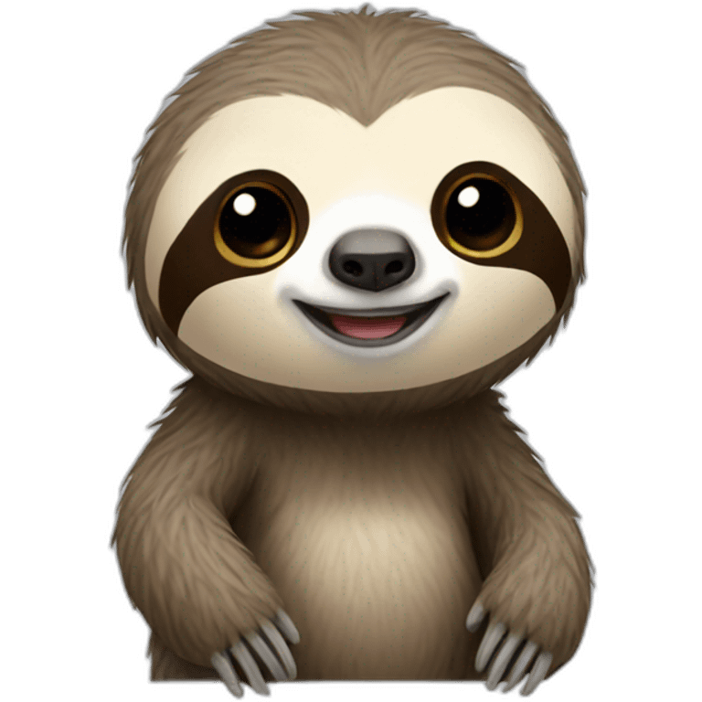 realistic full body sloth emoji