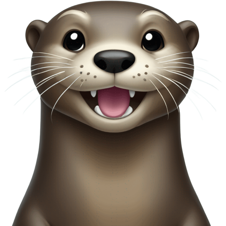 Happy river otter emoji