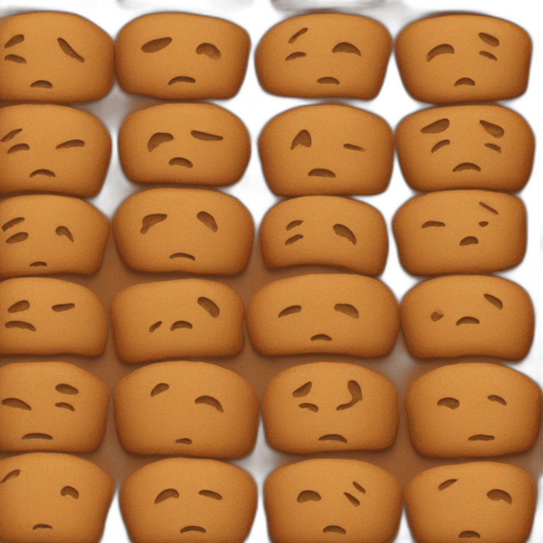 gingerbread sad emoji