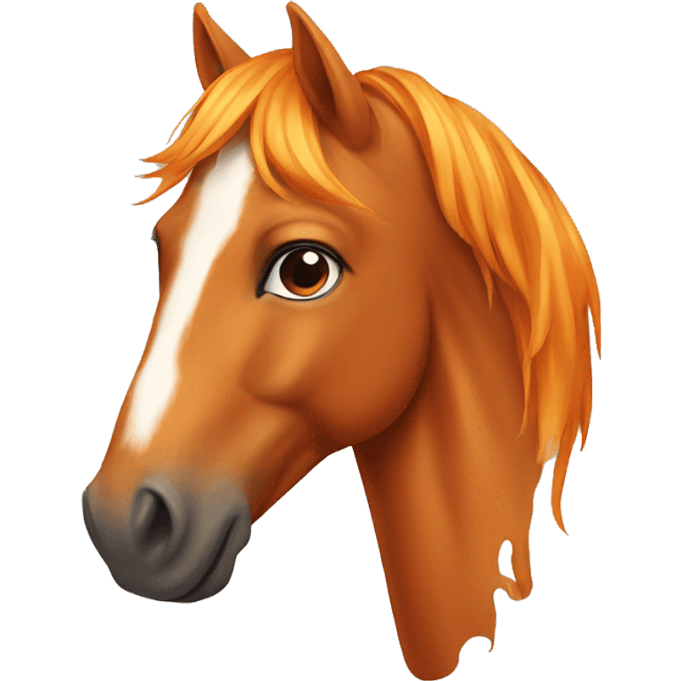 Orange horse emoji