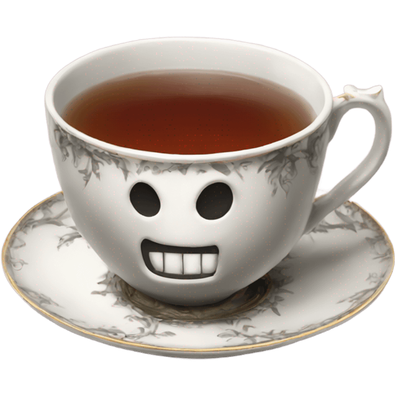 Tea in gothic tea cup emoji