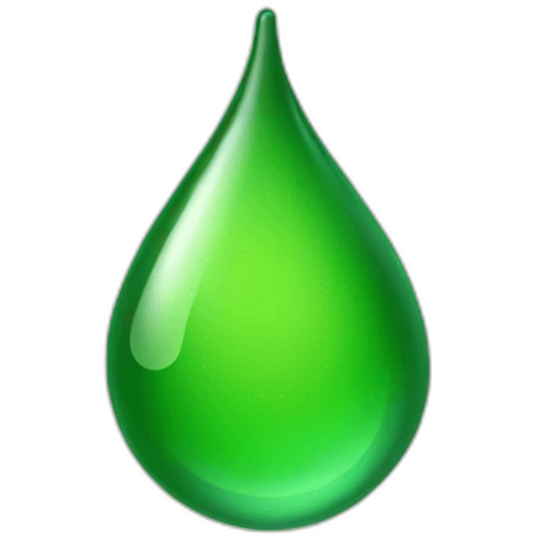 a green drop emoji