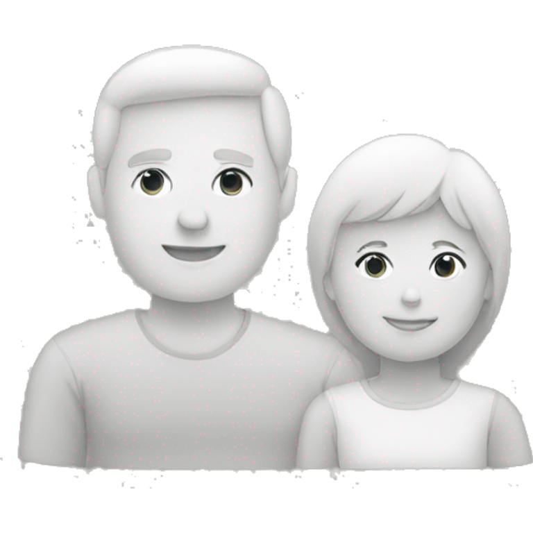 mom and dad white emoji