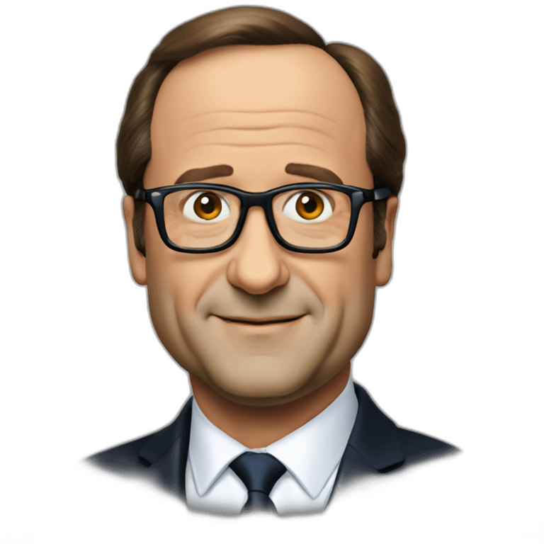 François Hollande bête emoji