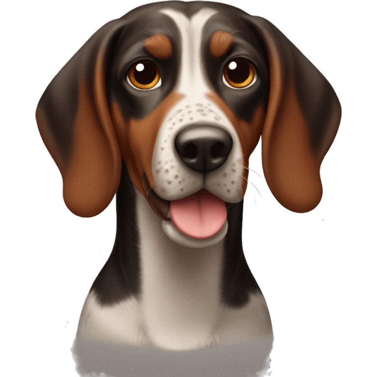 Red tick coon hound  emoji