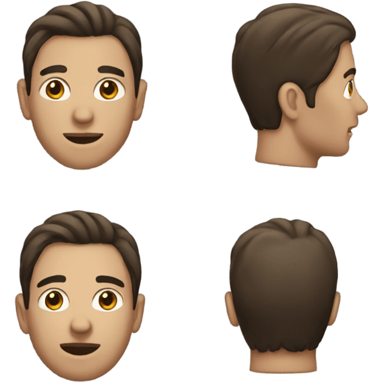 men brunette emoji