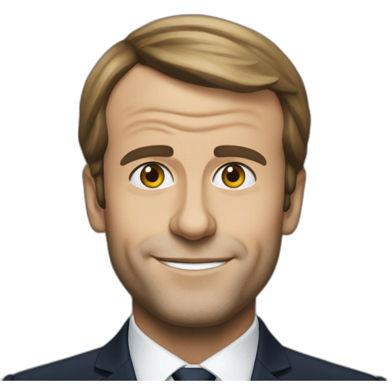 Macron qui sourit emoji