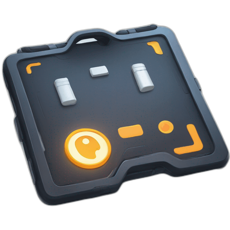 futuristic technological dark kit healing first aid pad emoji