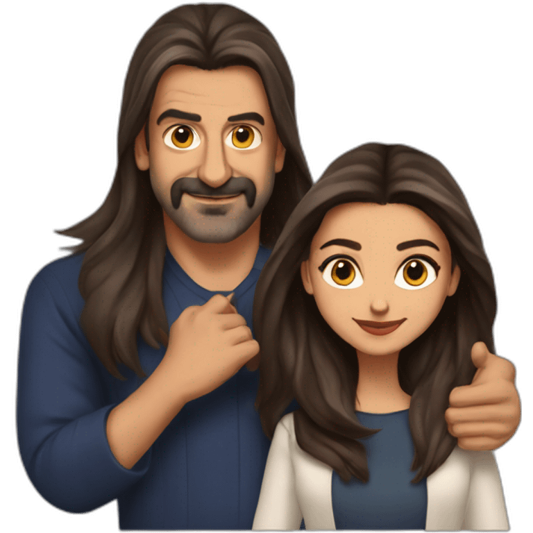 Deepika and Sanjay Dutt emoji