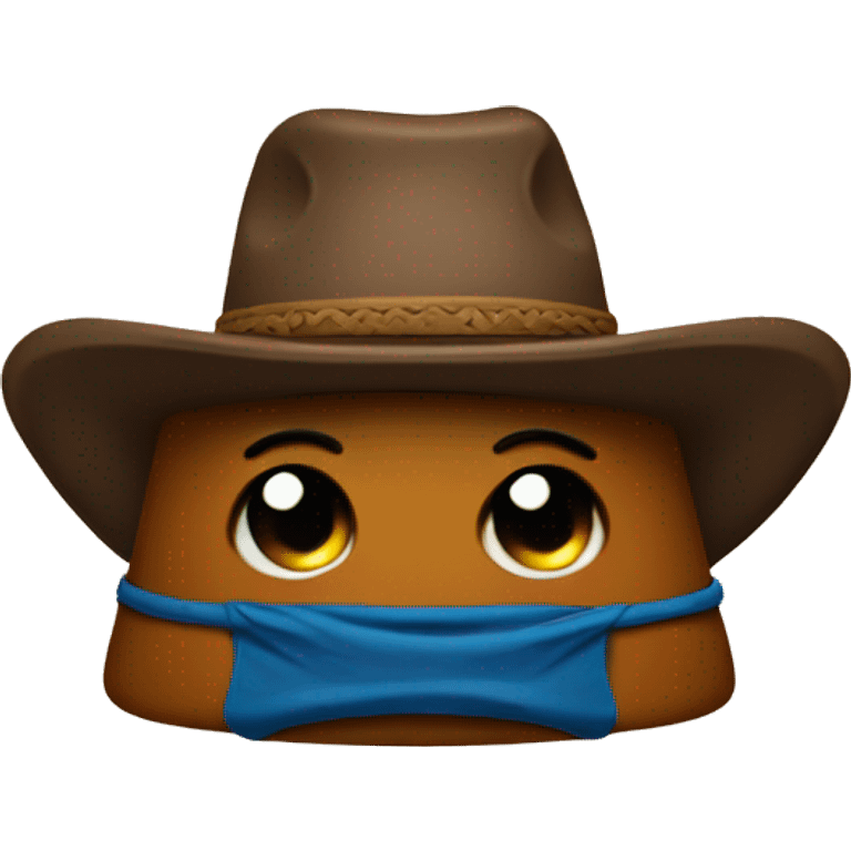 Poo emoji with a cowboy hat emoji