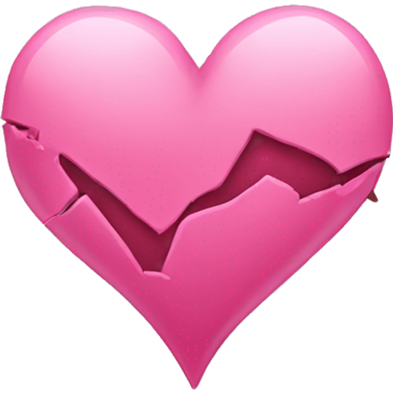 pink broken heart emoji