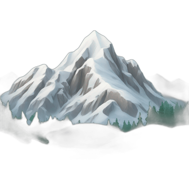 snowy mountain emoji