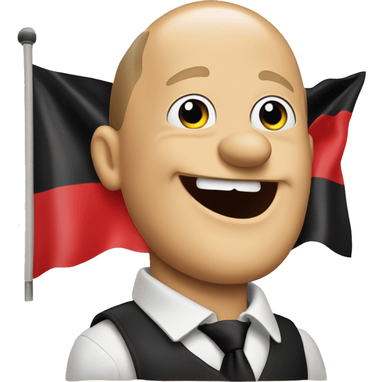 Olaf Scholz German flag emoji