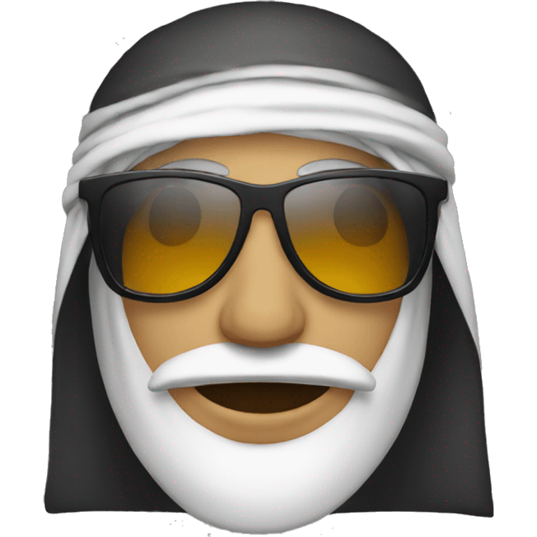 arab with sunglasses emoji