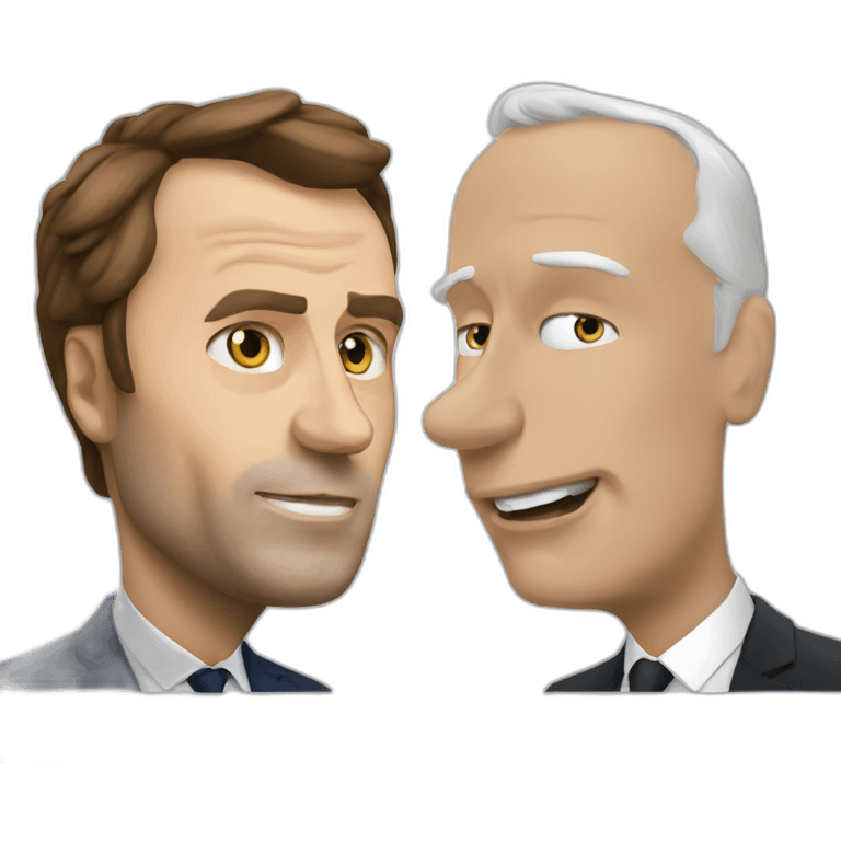 Macron vs poutine emoji